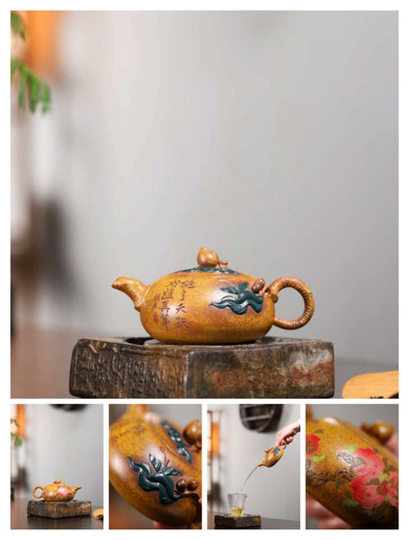 Purple clay teapot 7.2