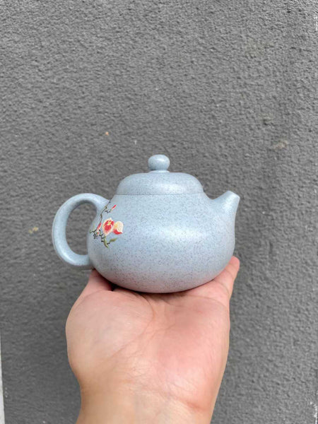 Purple clay teapot-Sea blue mud 7.4