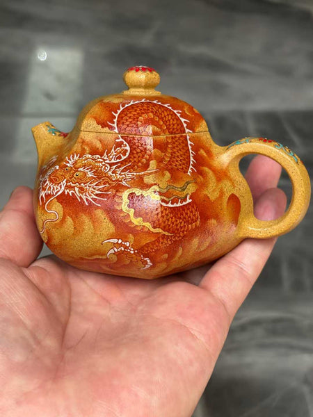 Purple clay teapot-mate 7.4