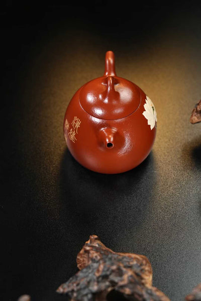 Purple clay teapot 7.7